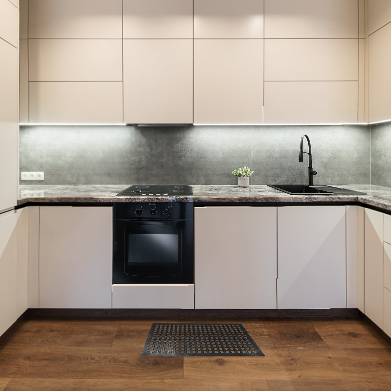 Commercial Kitchen Kitchen - Rubber Non Slip Kitchen Mat Waterproof