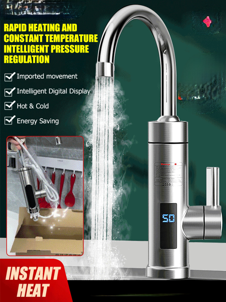 Commercial Kitchen Tap - Bathroom Electric Faucet Fast Heating Kitchen