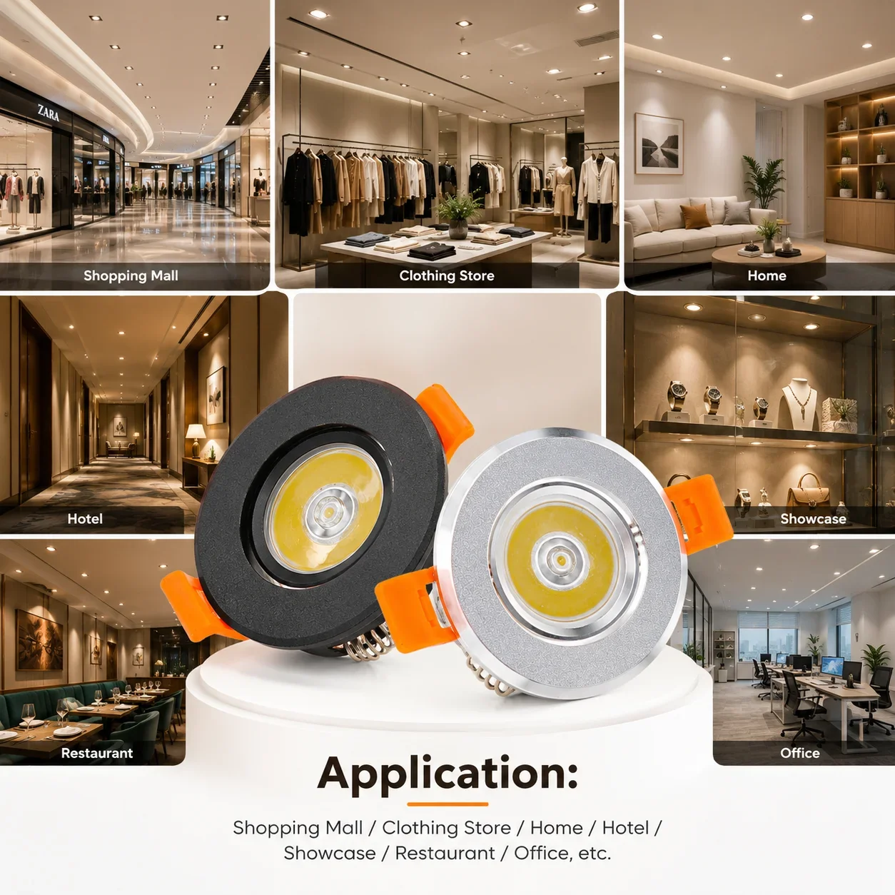 JOYINLED Adjustable LED Recess - Commercial Kitchen Ceiling 评论和价格
