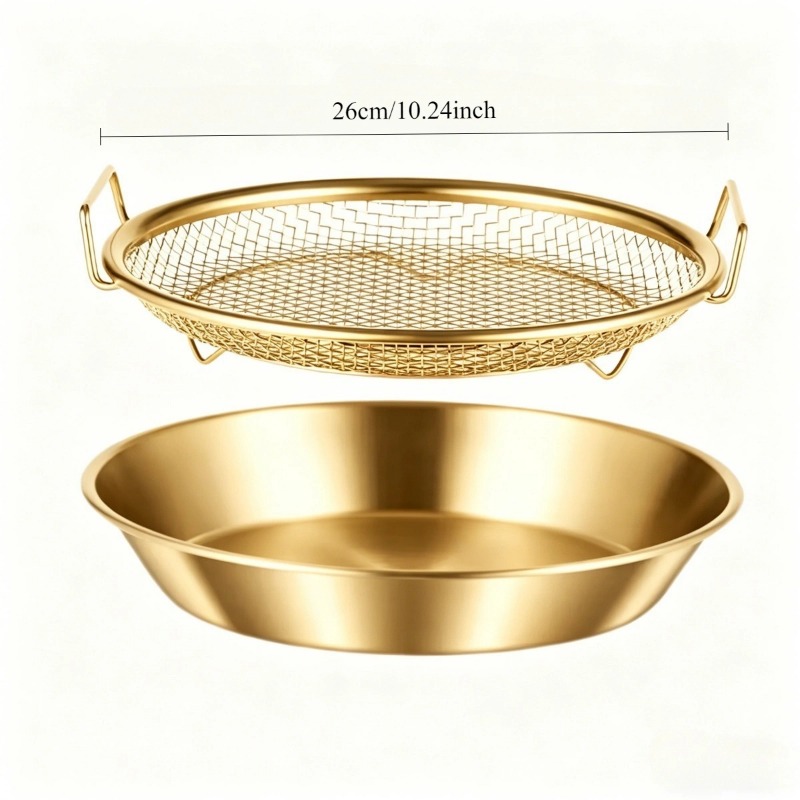 Gold Heavy Duty Deep Fryer Rac - Commercial Kitchen Appliance 评论和价格