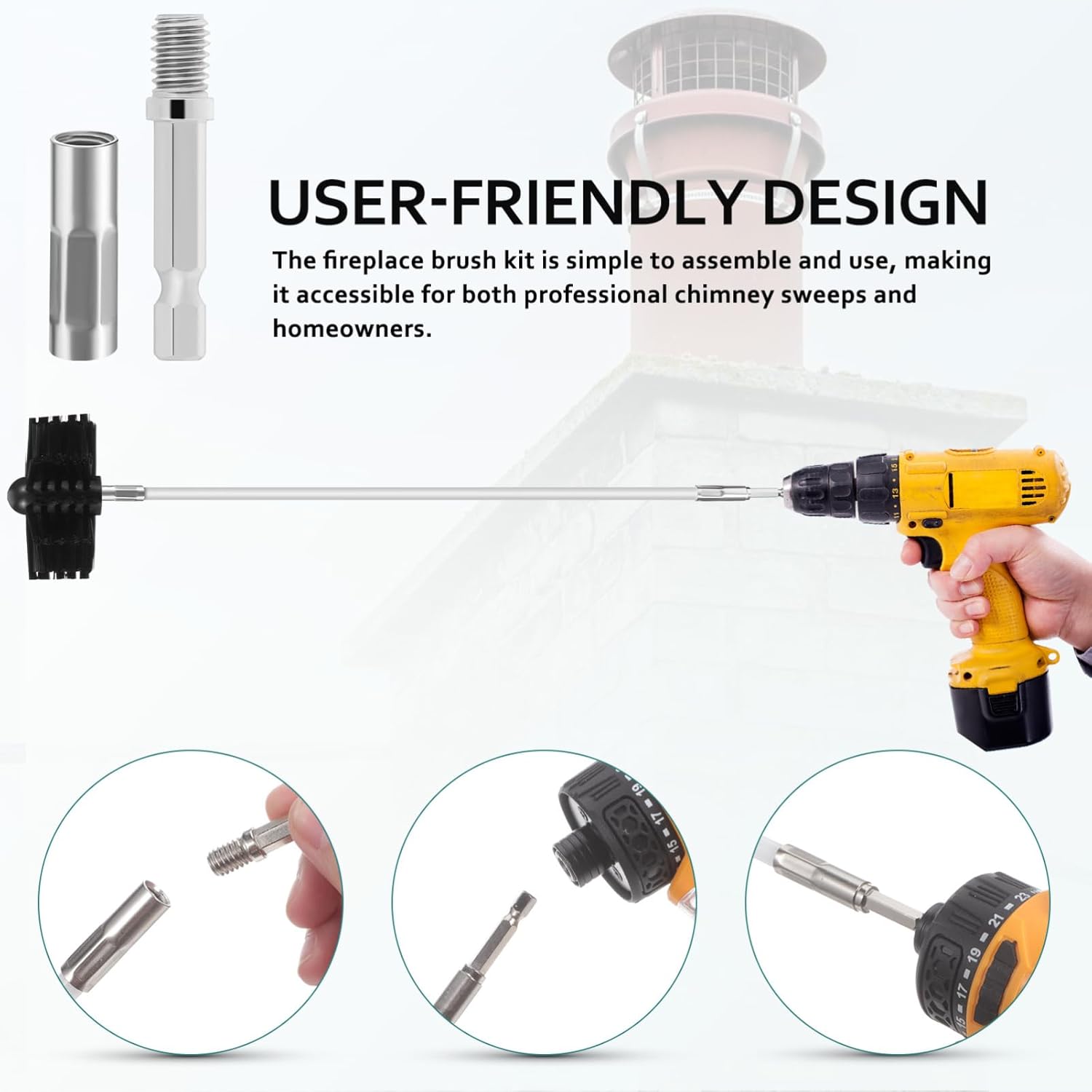 Flexible Chimney Brush Kit wit - Commercial Kitchen Ventilation 评论和价格