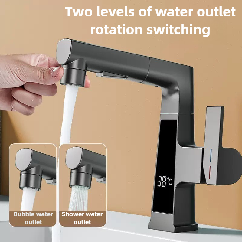Digital Display Pulling Faucet - Commercial Kitchen Faucets 评论和价格