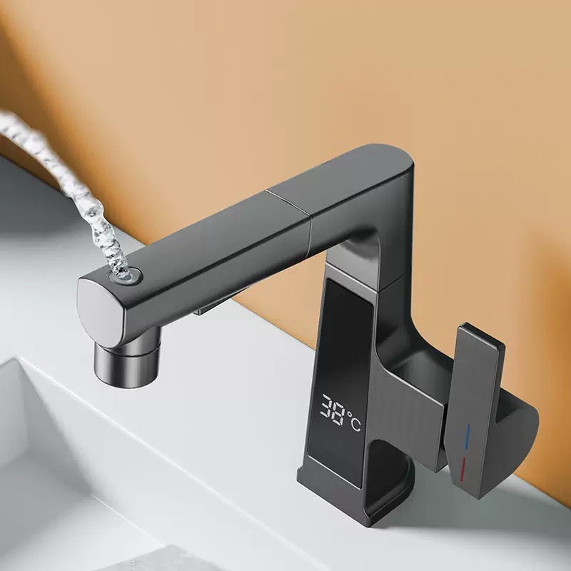 Digital Display Pulling Faucet - Commercial Kitchen Faucets 评论和价格