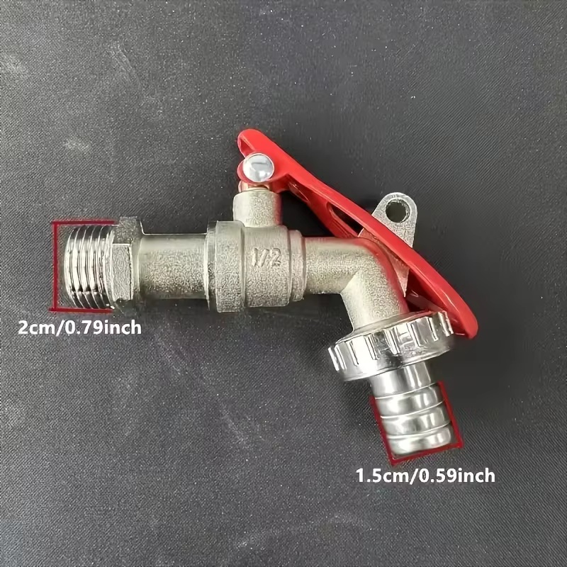 1Pc 1/2 Inch Zinc Alloy Faucet - Commercial Kitchen Tap 评论和价格