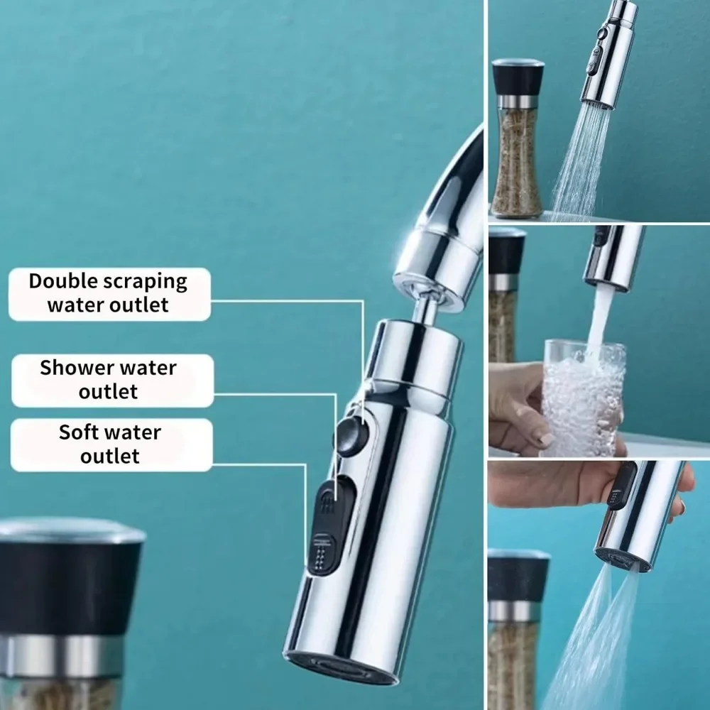 1pc 3 in1 Flexible Kitchen Fau - Commercial Kitchen Faucets 评论和价格