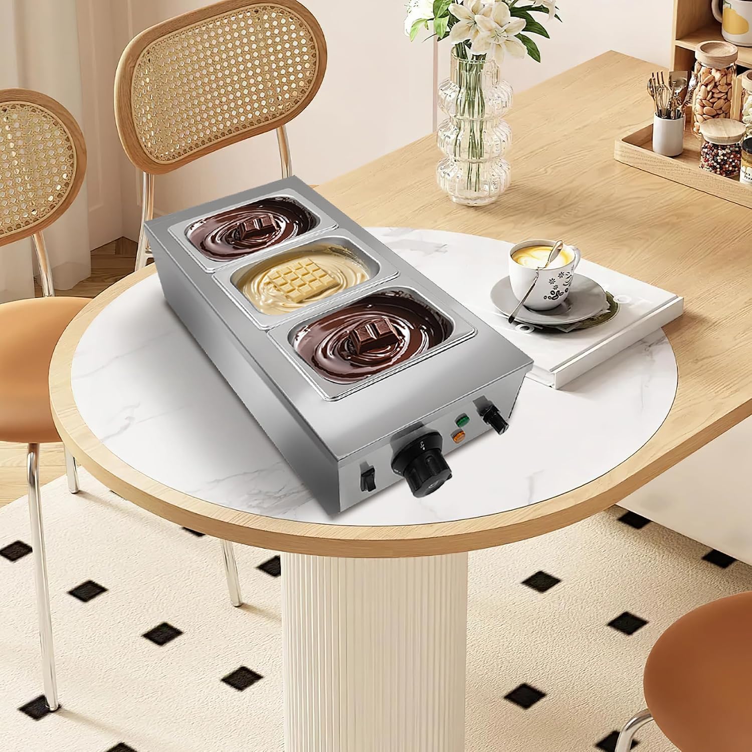 TWISTER.CK 1200W Chocolate Mel - Commercial Kitchen Warmer 评论和价格