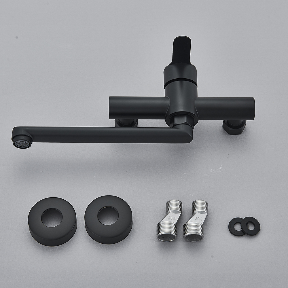 Black Wall Mounted Kitchen Fau - Commercial Kitchen Faucets 评论和价格