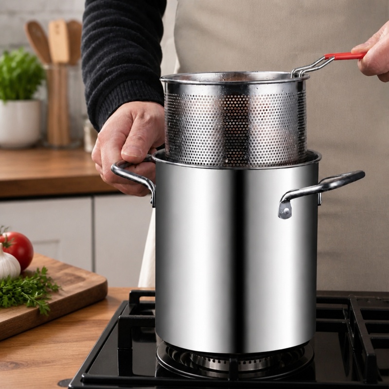 304 Stainless Steel Deep Fryer - Commercial Kitchen Appliance 评论和价格