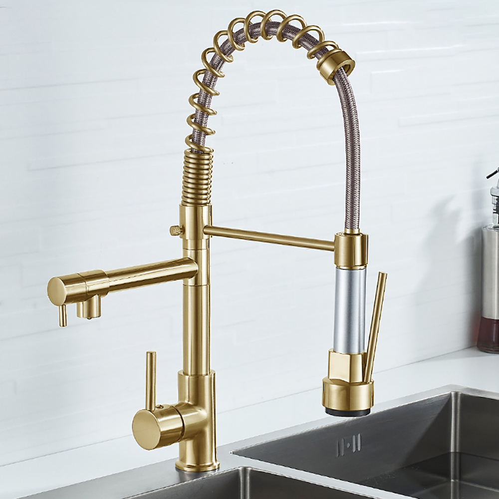 DQOK Black Brushed Spring Pull - Commercial Kitchen Faucets 评论和价格