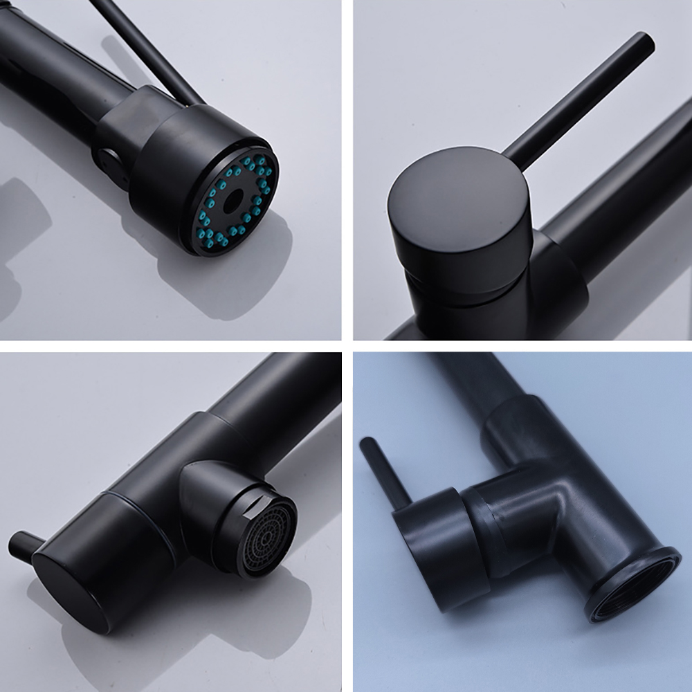 DQOK Black Brushed Spring Pull - Commercial Kitchen Faucets 评论和价格
