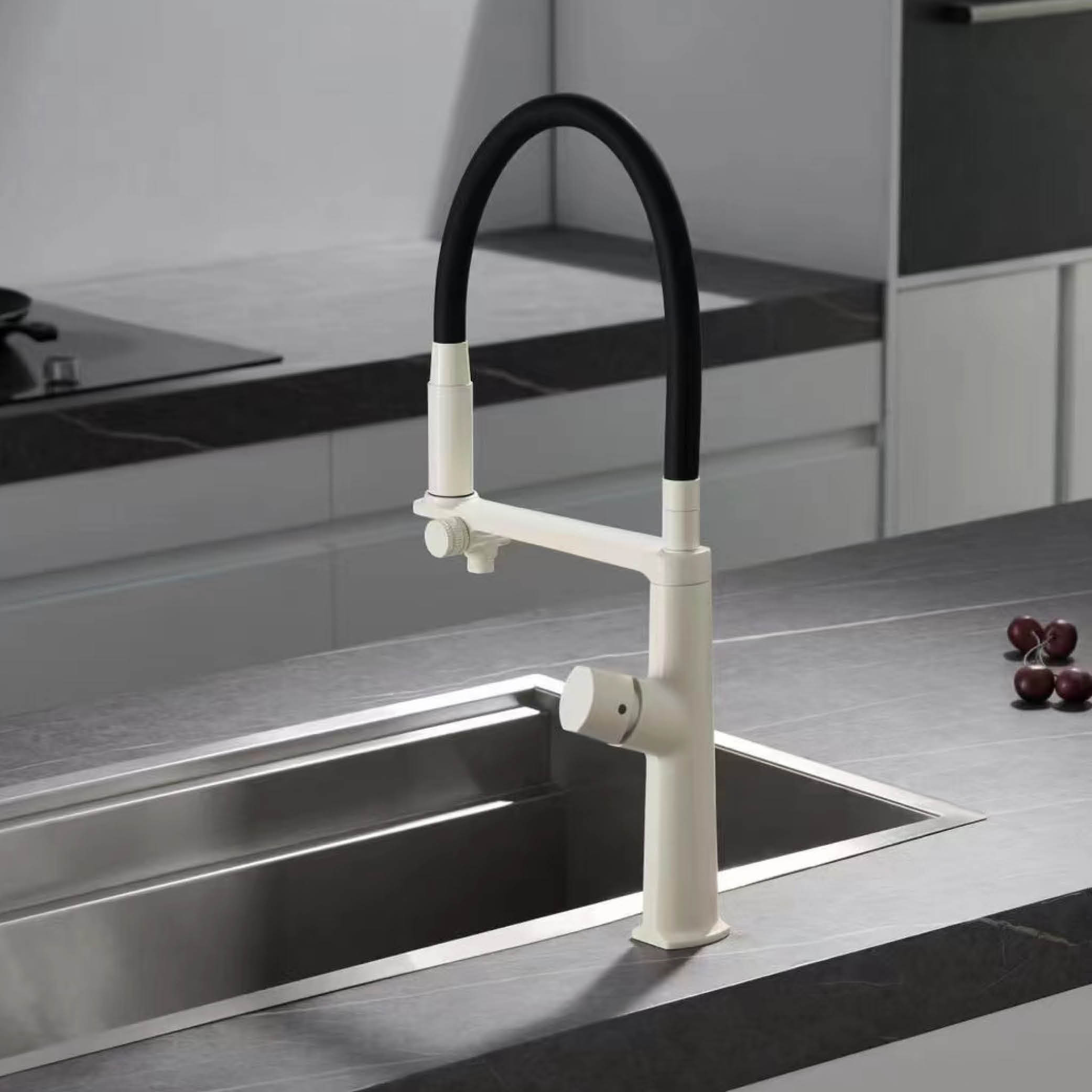 Luxury Gun Gray Brass Kitchen  - Commercial Kitchen Faucets 评论和价格