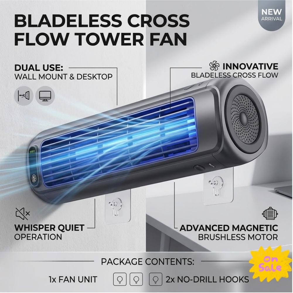 Bladeless Tower Fan Wall Mount - Commercial Kitchen Ventilation 评论和价格