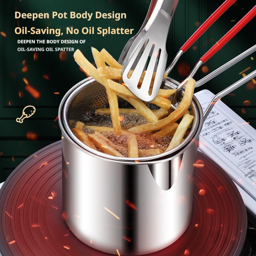 Stainless Steel Deep Fryer Pot - Commercial Kitchen Appliance 评论和价格