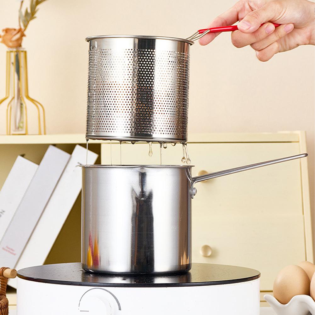 Stainless Steel Deep Fryer Pot - Commercial Kitchen Appliance 评论和价格