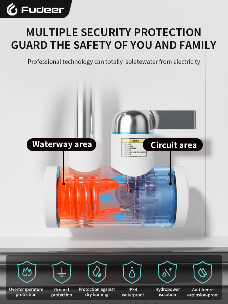 Fudeer Electric Water Heater 2 - Commercial Kitchen Faucets 评论和价格